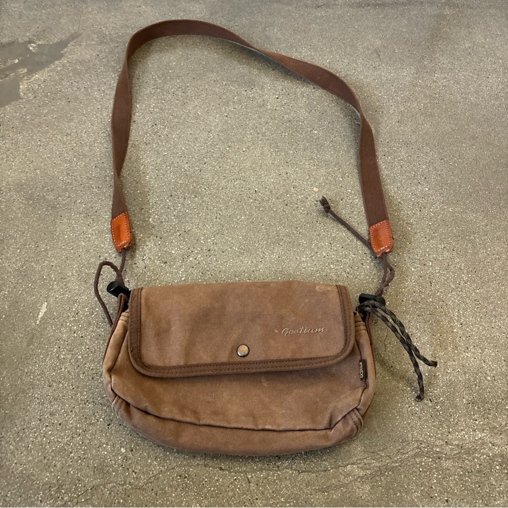 Brown Messenger Bag with Adjustable Strap